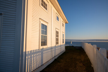 St Johns old Lighthouse early morning sunrise