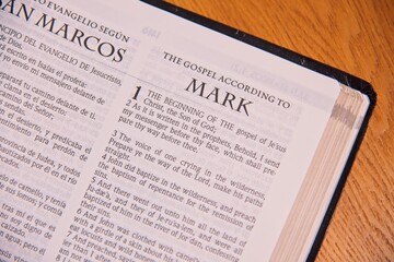 Holy Bible Christian Book  New Testament - Mark Gospel