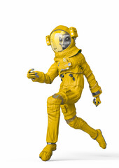 alien astronaut is running late