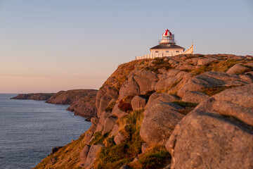 St Johns old Lighthouse early morning sunrise