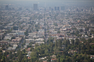 aerial view of Los Angeles