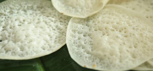 Appam, Palappam,Kallappam,vella appam,parotta,Roti or Chapati a popular traditional Kerala breakfast food.