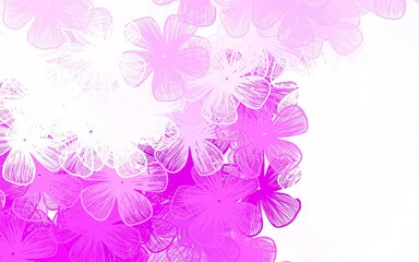Fototapeta na wymiar Light Multicolor vector abstract background with flowers