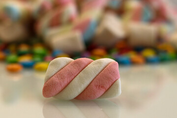 Different sweets decorating a beautiful party table.