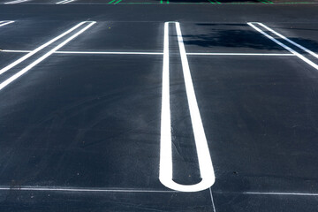A newly completed outdoor parking lot © MichaelVi