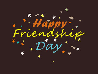 Wishing a friend on friendship day with good design of quote