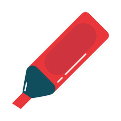 school education supply marker color flat style icon