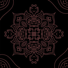 mandala colorful vintage art, ancient Indian vedic background design, old painting texture with multiple mathematical shapes