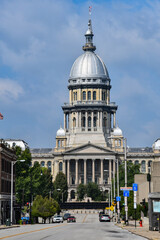 Fototapeta na wymiar Capitol Building, Springfield, Illinois, United States.