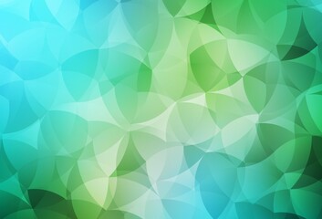 Fototapeta premium Light Blue, Green vector template with chaotic shapes.
