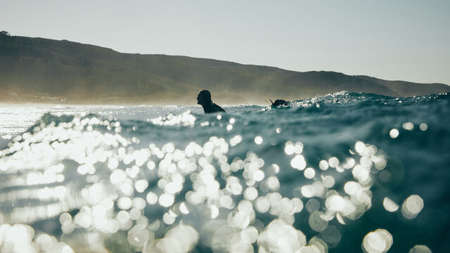 surfer in the sea