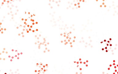Light Red vector pattern with artificial intelligence network.