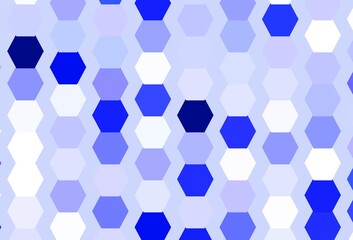 Light Purple vector backdrop with hexagons.