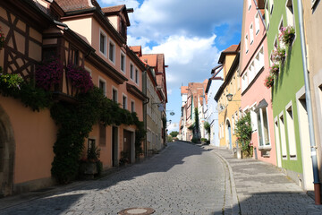 Fototapeta na wymiar Rothenburg ob der Tauber Street
