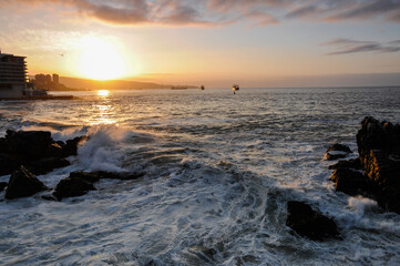Viña del Mar sunset, Chile
