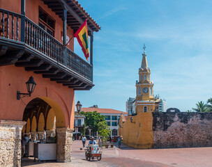 old colonial buildings in Cartagena Colombia