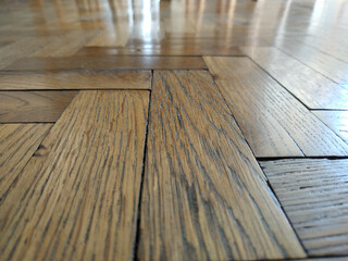 macro view of brown wooden floor of house