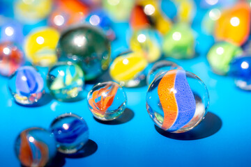 ビー玉の写真素材