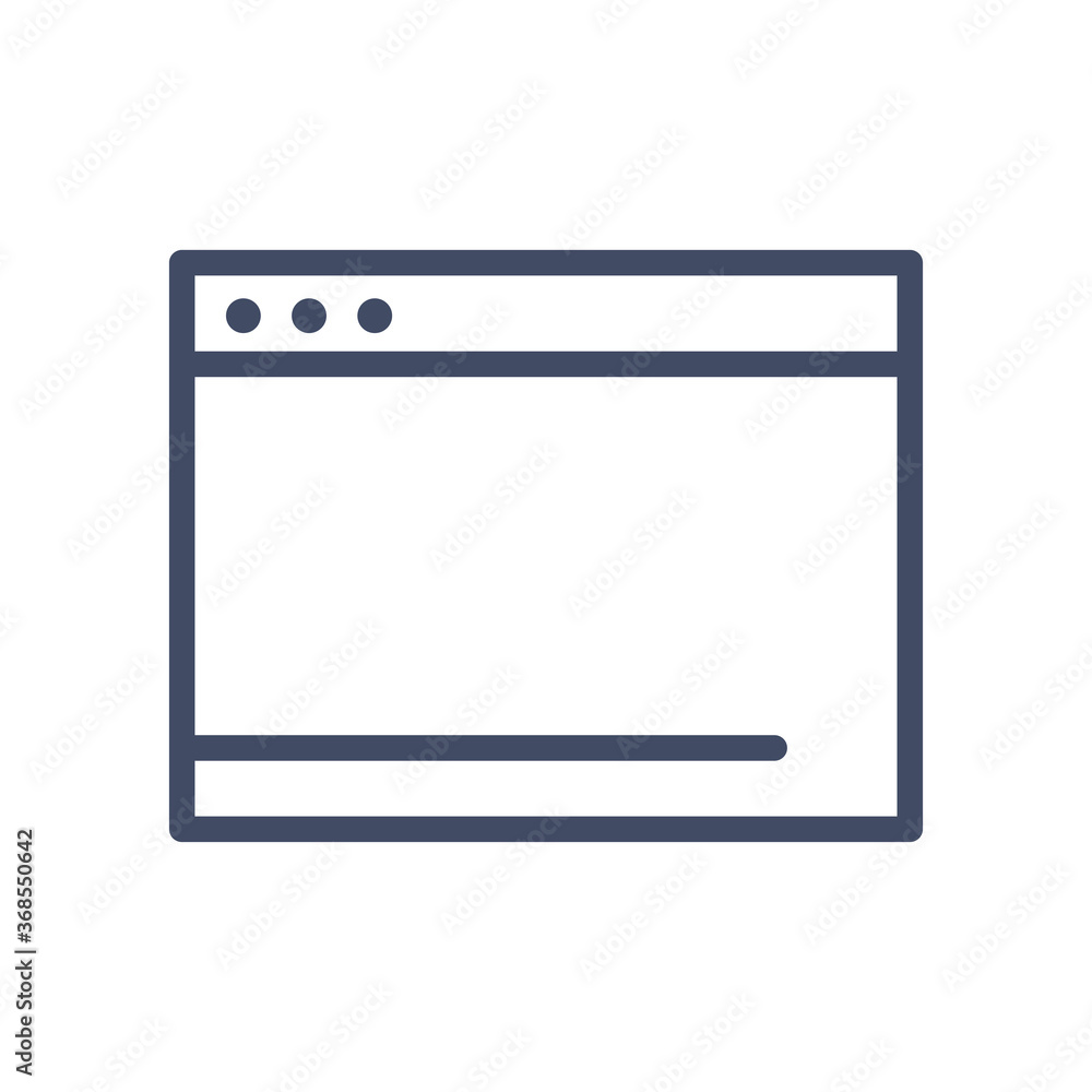 Poster website page line style icon vector design
