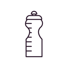 water bottle line style icon vector design