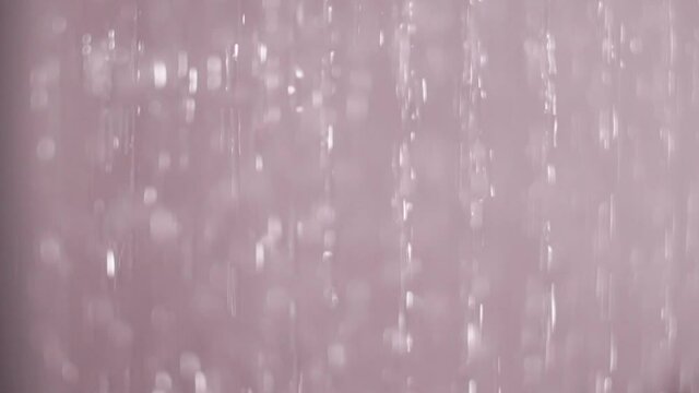 water drops falling from shower bathroom slow motion