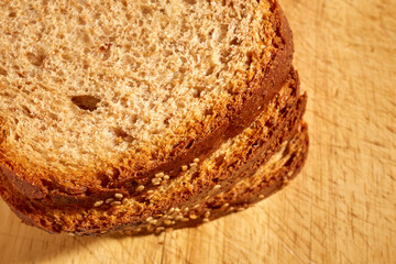 whole grain bread slices, sometimes called whole meal