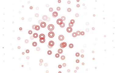 Light Red vector layout with circle shapes.