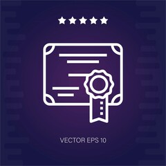 certification vector icon