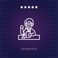 chairman vector icon