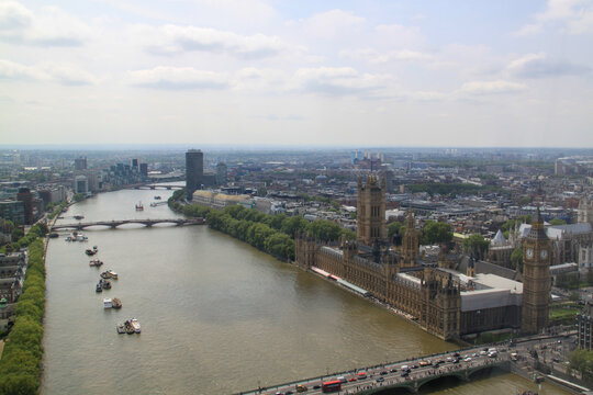 Imagem panorâmica da cidade de Londres 