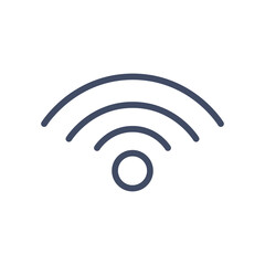 wifi signal line style icon vector design