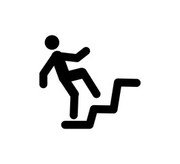 Slippery when wet sign vector logo design template