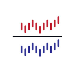 Obraz premium Cardiograph icon vector logo design template