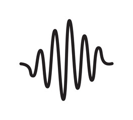 Fototapeta premium Cardiograph icon vector logo design template