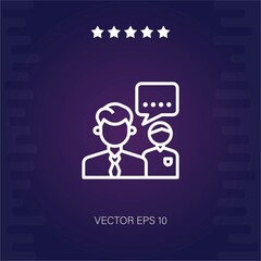 conversation vector icon