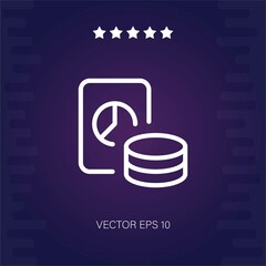 database vector icon modern illustration