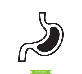 Stomach icon vector logo design template
