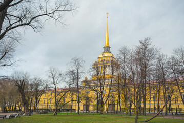 Admiralty. The architectural ensemble located in the center of St. Petersburg