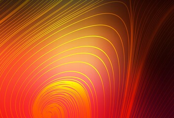 Dark Red, Yellow vector colorful blur background.