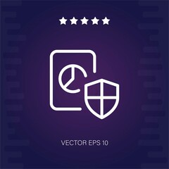 defense vector icon modern illustration