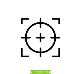 Target icon vector flat style trendy