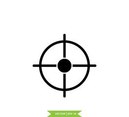 Target icon vector flat style trendy