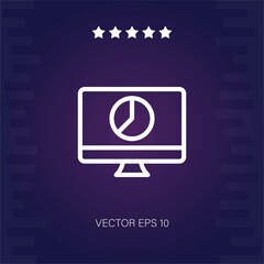 desktop vector icon modern illustration