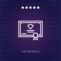 diploma vector icon modern illustration