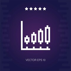 Fototapeta premium dividend vector icon modern illustration