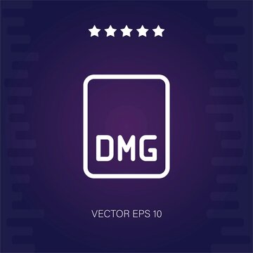 dmg vector icon modern illustration