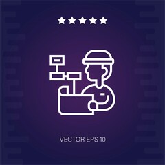 engineer vector icon modern illustration