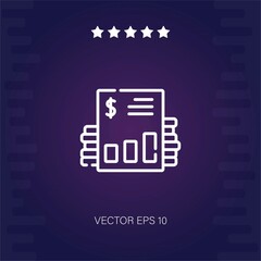 finance vector icon modern illustration