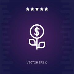 fundgrowth vector icon modern illustration