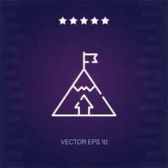 goal vector icon modern illustration